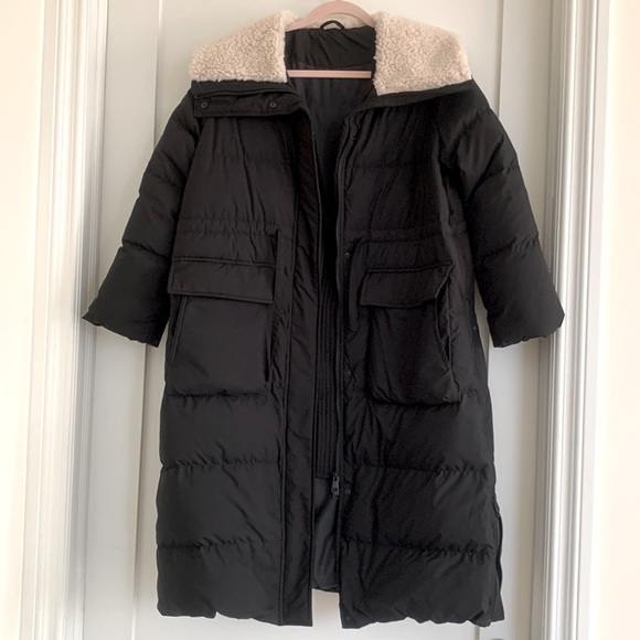 Carven black down coat - Picture 4 of 10